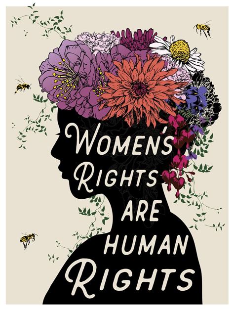 Womens Rights Are Human Rights 18x24 Poster Feminism