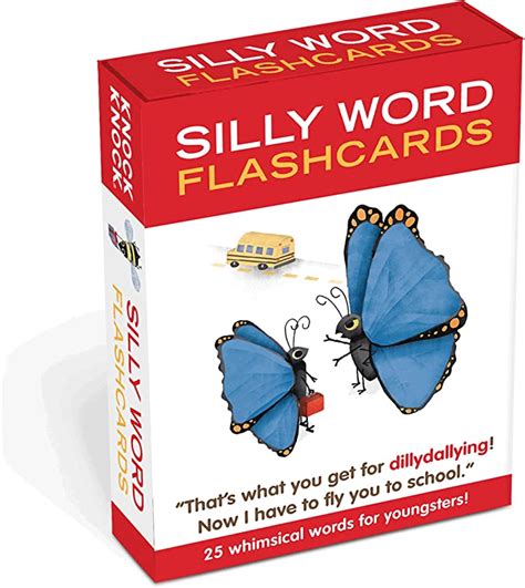 Knock Knock Silly Words Flashcards Knock Knock 0825703101072 Office Products
