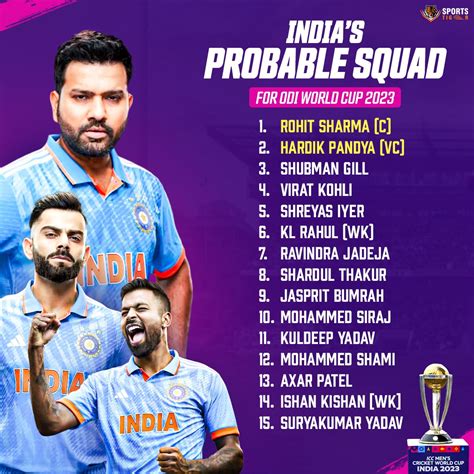 India Squad Icc Odi World Cup Team India Odi Wc Squad 81355 Hot Sex