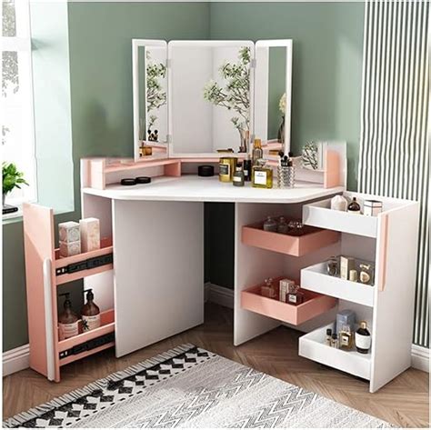 Bedroom Corner Vanity Table Giantex Vanity Table Set With Mirror And