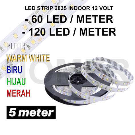 Jual Lampu Led Strip Pita Flexible Smd 3528 2835 Ip33 Ip20 Ip22 Ip33