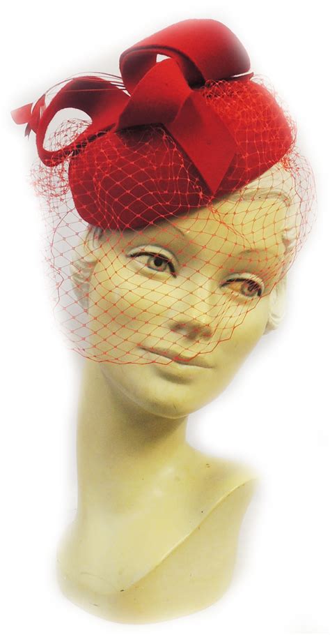 New Ladies Vtg 1940s 1950s Retro Ww2 Wartime Pin Up Pill Box Hat With
