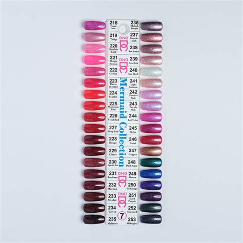Dc Mermaid Collection Color Swatch Single Dnd Gel Usa