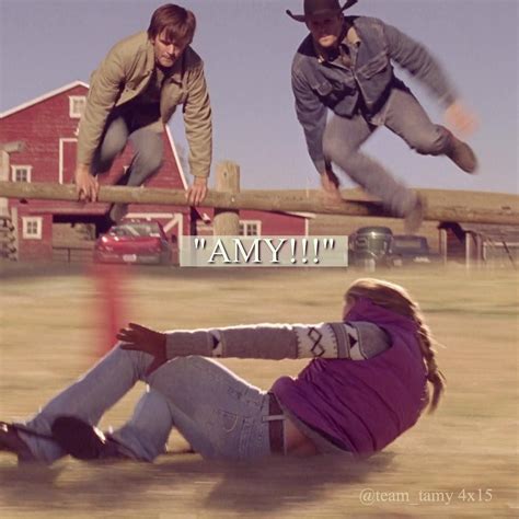 4x14 Ty And Caleb Jumping Over Fence To Help Amy Heartland Tv Heartland Tv Show Heartland Quotes
