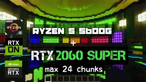 Rtx 2060 Super R5 5600g Minecraft Ray Tracing Max Settings Fps On