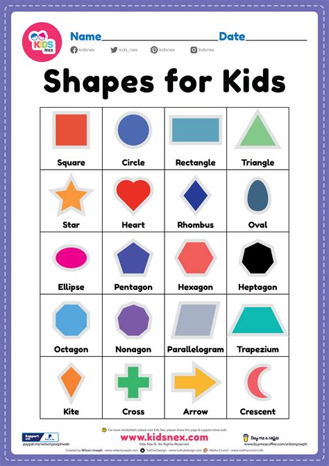 Shapes For Children Free Printable Pdf For Preschool Kids