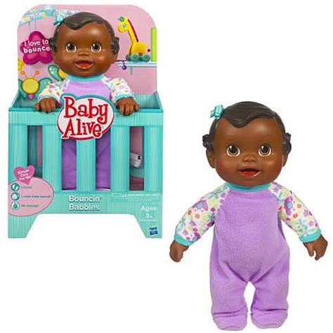 Baby Alive Bouncing Babbles Black Baby Doll Hasbro Baby Alive