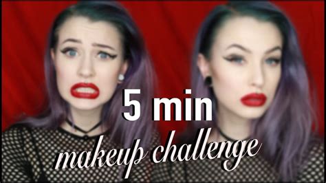 5 Min Makeup Challenge Evelina Forsell Youtube