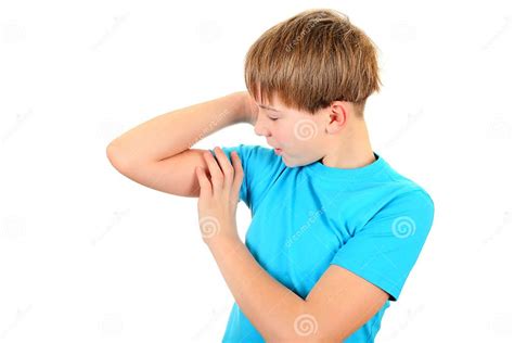 Kid Muscle Flexing Stock Photo Image Of Bicep Male 48843202
