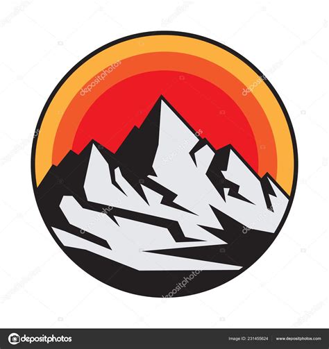Download Mountain Logo Icon Symbol Design Template Vector