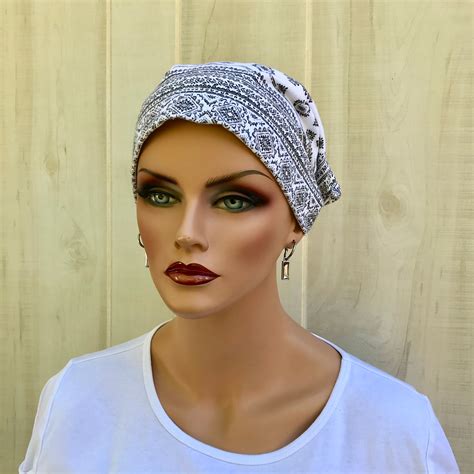 Womens Flannel Head Scarf Cancer Headwear Chemo Hat Alopecia Head