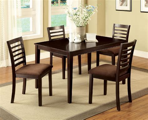 You need to consider the seating capacity, ease of use, durability, and quality of your tables so that they complement your decor and also. Furniture of America Larkans Espresso 5-Piece Dining Table Set