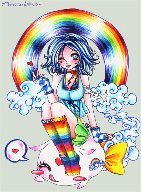 Rainbow Girl By Mroczniak On Deviantart