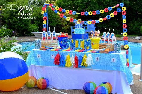 Summer Pool Party Summer Party Ideas Photo 2 Of 35 Catch My Party