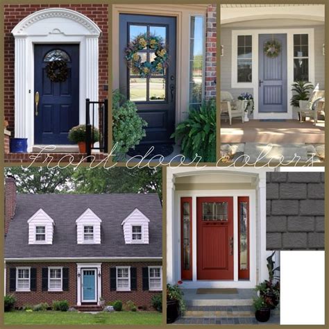 If your using fire house red bricks with a super smooth finish, or a more earthy brick that's tumbled, black shutters will look great. 30 best images about Door colors on Pinterest | Front door ...