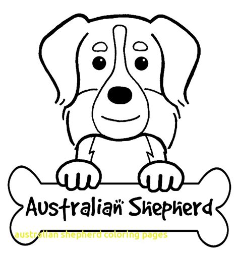 Australian Shepherd Coloring Pages At Free Printable