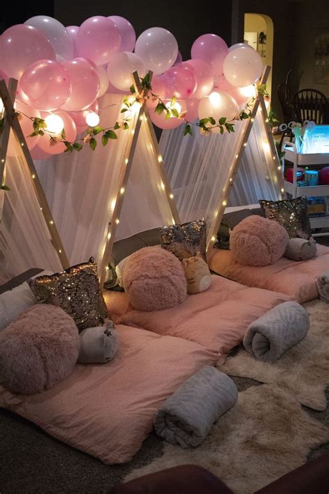 sleepover party bed ideas ~ neon glow in the dark party yunahasnipico