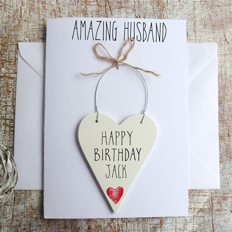 Happy Birthday Husband Personalised Card By Country Heart Notonthehighstreet Com