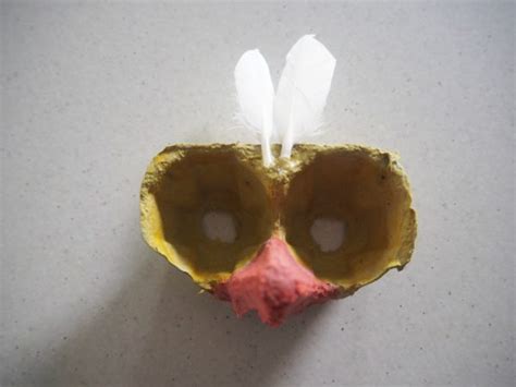 Easter Craft Egg Carton Chick Mask Be A Fun Mum