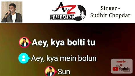 Aati Kyaa Khandala Clean Karaoke Gulam YouTube