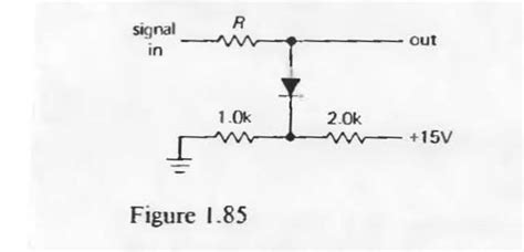 Electronic Need Help Understanding Simple Diode Clamp And Voltage