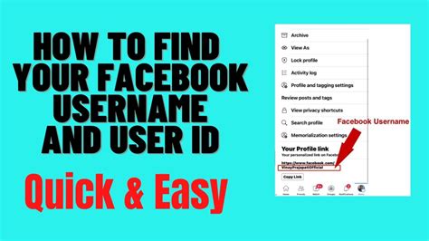 How To Find Your Facebook Username And User Id 2023 Youtube