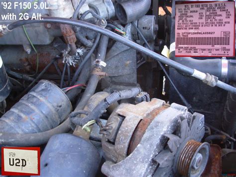Disconnect the wires from the back of the alternator. CX_4601 92 Ford Bronco Ecu Wiring Diagram Free Diagram