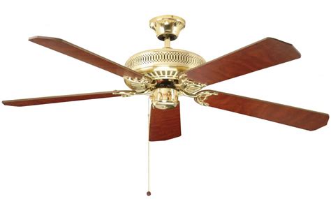 Brass Ceiling Fans Without Lights Hunter Low Profile Iii 52 In