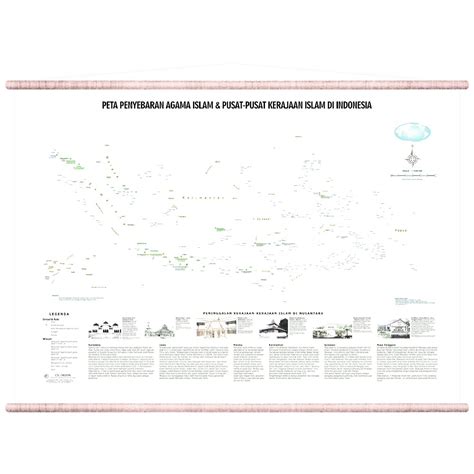 Jual Peta Penyebaran Agama Islam Pusat Kerajaan Islam Di Indonesia Limited Shopee Indonesia