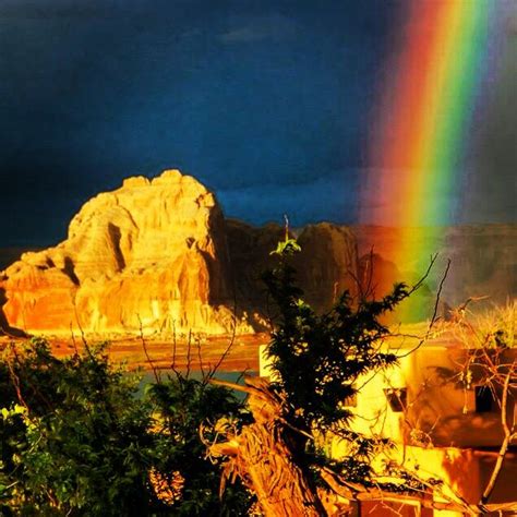 Desert Rainbow Near Page Arizona Natural Landmarks