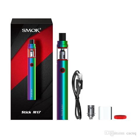Smok Stick M17 Kit E Cigarette 2ml Vaporizer And 1300mah Vape Mods Kits And 100 Original Smok