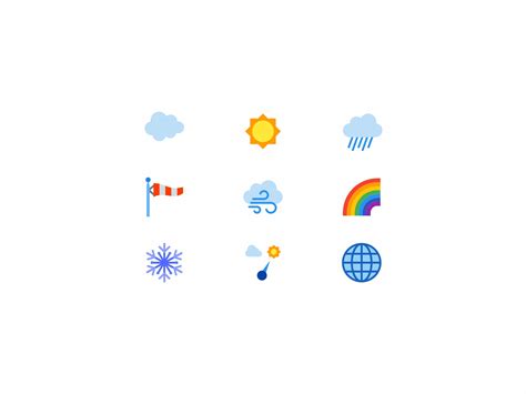 Animated Weather Icons In Color By Margarita Ivanchikova For Icons8 On
