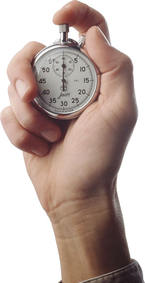 Download Stopwatch In Hand Png Image Hq Png Image Freepngimg Vlrengbr