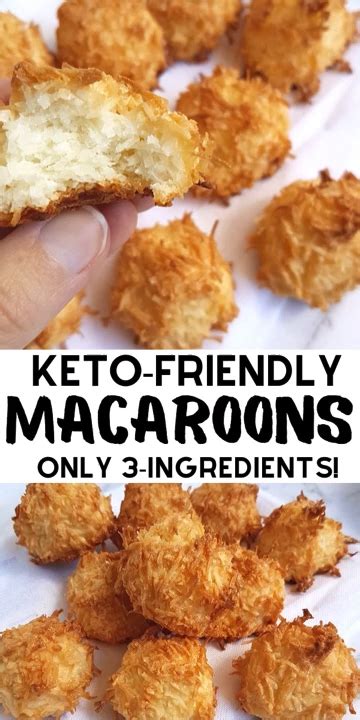Who knew that such a warm and gooey treat could be vegan and gluten free? 3-Ingredient Keto Coconut Macaroons (Gluten-Free, Sugar ...