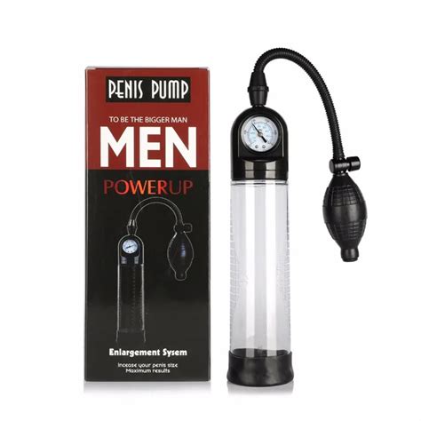 Buy Pressure Gauge Vacuum Penis Pump Penis Enlarge Training Device Sex Products