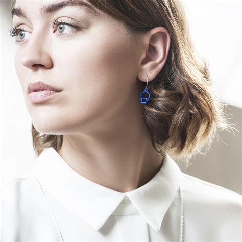 Unified Dangle Earrings Ola 3d Printed Jewelry
