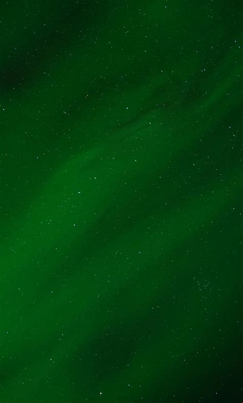 Download Wallpaper 1280x2120 Northern Lights Aurora Green Sky Night