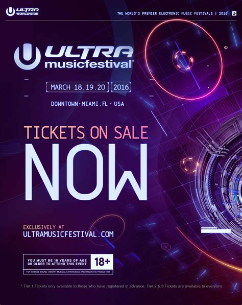 Tickets For Ultra Music Festival 2016 On Sale Now Ultra Perú