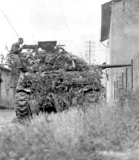 M4 Sherman Of 8th Tank Battalion 4th Armored Division Fires Its 75mm