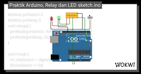 Praktik Arduino Relay Dan Led O Wokwi Esp32 Stm32 Arduino