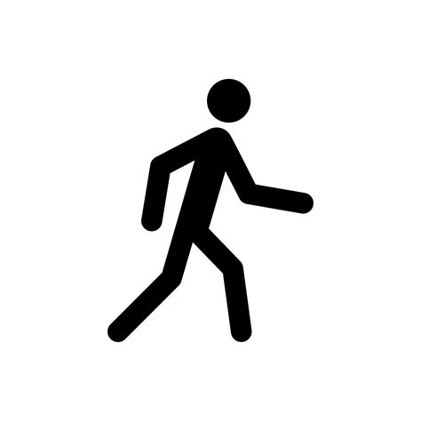Stick Man Walking Vector Art Icons And Graphics For Free Download