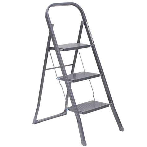 Ourhouse 3 Tier Steel Step Ladder Wilko