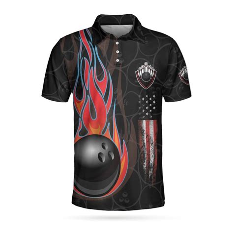 Bowling Team Skull Short Sleeve Custom Polo Shirt Polo Shirts For Men