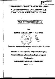 All amendments up to august 1996 : Uniform Building by-Laws (UBBL) 1984: A Contemporary ...