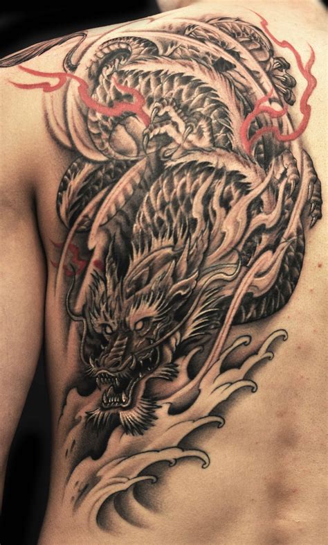 Https://techalive.net/tattoo/black Grey Dragon Tattoo Designs