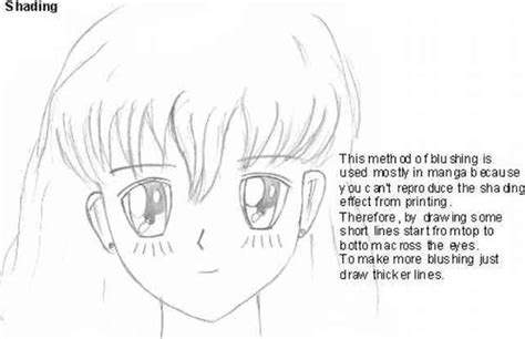 Anime Blush Drawing