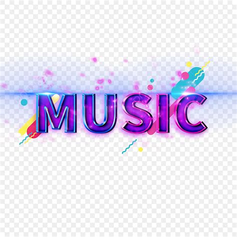 Music Font White Transparent Music Font Design Music Shiny Purple