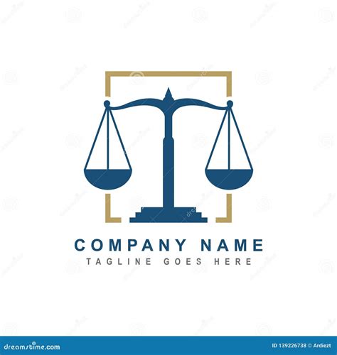Law Firm Logo Design Inspiration Stock Vector Illustration Of