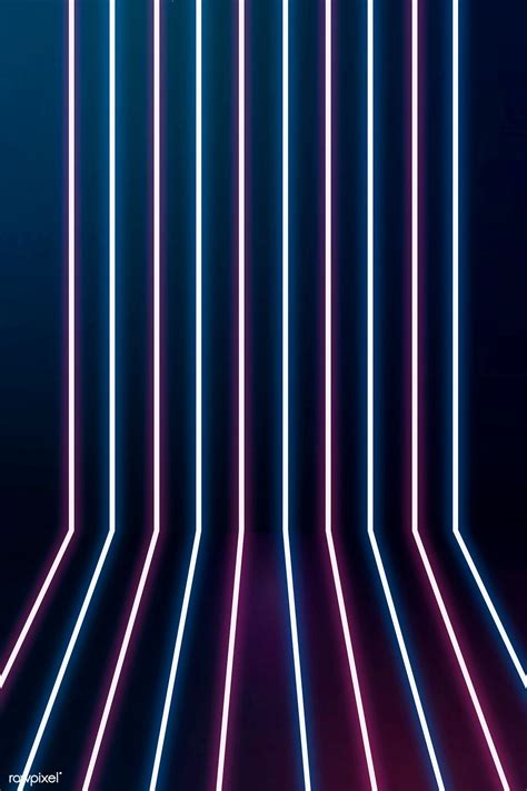 Glowing Blue And Pink Neon Lines Patterned Background Free Image By