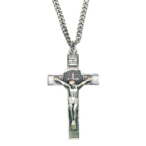 Sterling Silver St Benedict Crucifix Large Ewtn Religious Catalogue